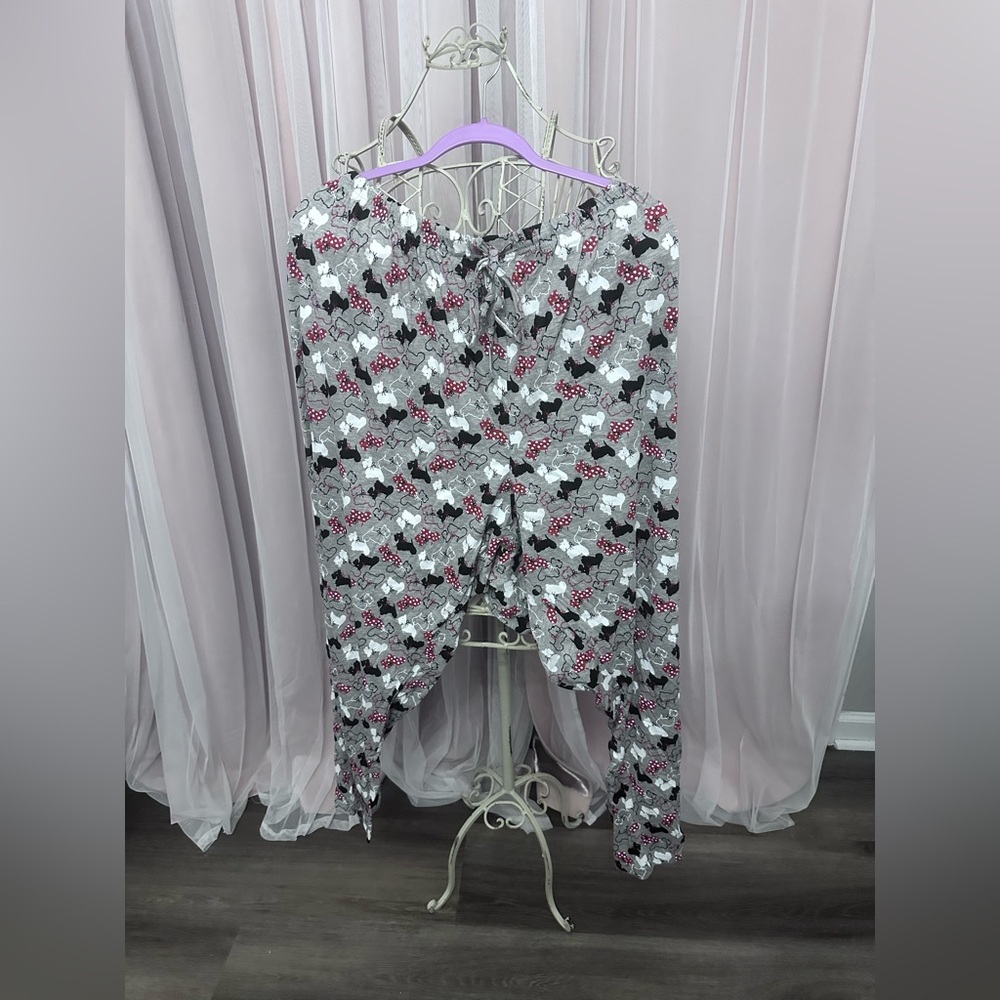 Avenue Gray Cat Print Midi Skirt